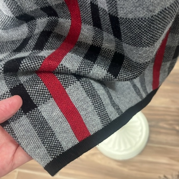 Anne Klein Long Plaid Cardigan Coat Jacket - Picture 7 of 12